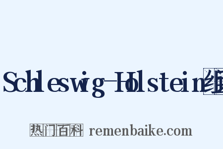Schleswig-Holstein组词是什么意思的图片
